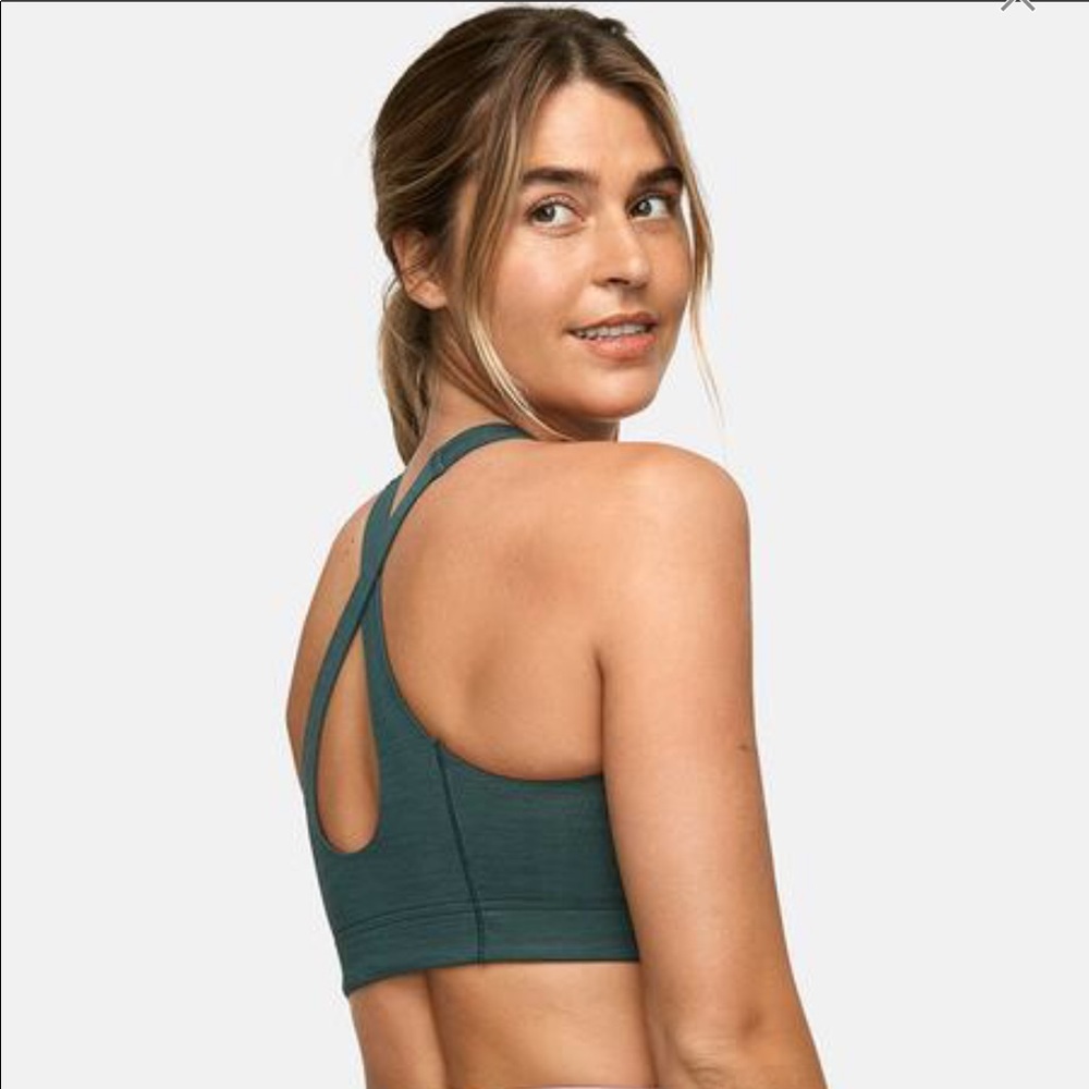Outdoor Voices TechSweat Key Bra, Hunter, XS